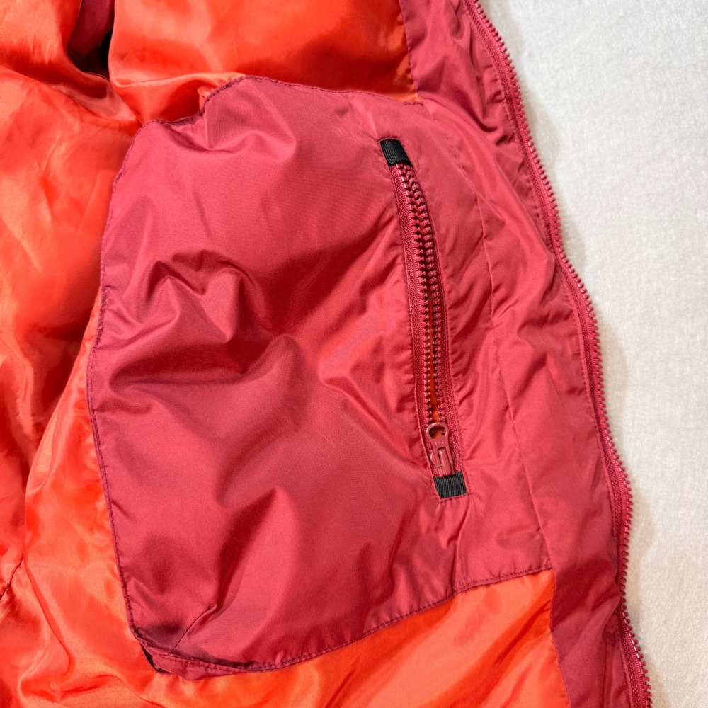 ST JOHNS BAY Puffer Vest Red Orange‎ Lined Full Zip Pockets X Large - Picture 6 of 11